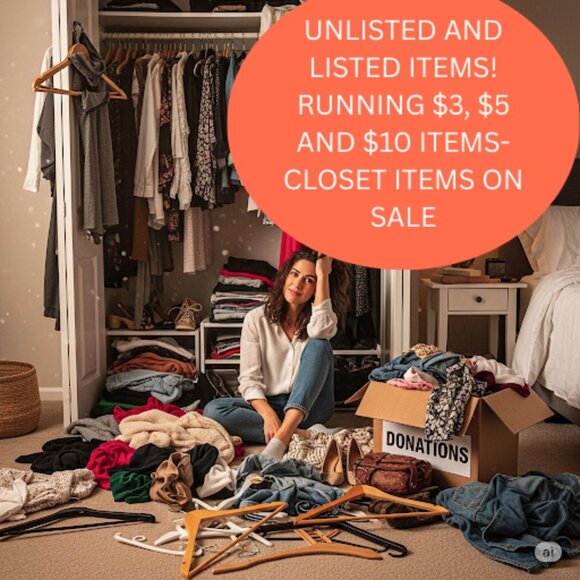 UNLISTED AND LISTED LIVE SHOW- $3, $5 AND $10 STARTS-CLOSET DEALS! - Picture 1 of 1